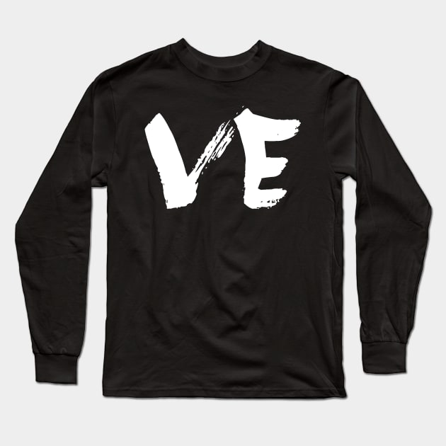 LOVE Matching couple shirt "LO" plus "VE" Long Sleeve T-Shirt by CMDesign